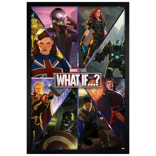 Black Wooden Framed What If? (Shattered Realities) Maxi Poster Multi