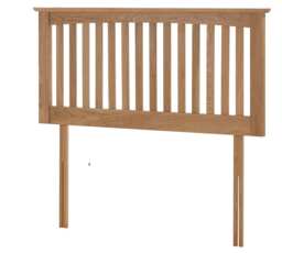 4ft6 Double Genuine Solid Oak Headboard Bedhead.Oak Wood Wooden Vivaldi Head Board