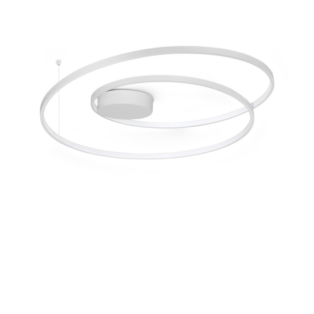 Oz Integrated LED Semi Flush Ceiling Light White 6100lm 3000K
