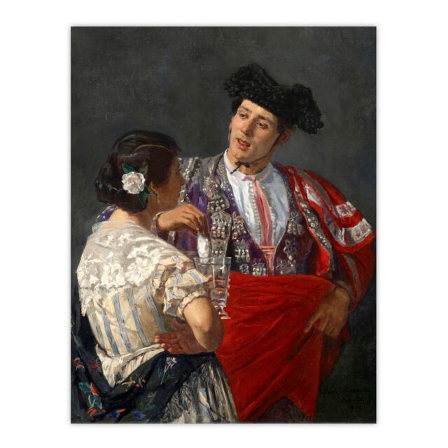 Offering The Panel To A Bullfighter Cassatt Huge Wall Art Print 18X24 In