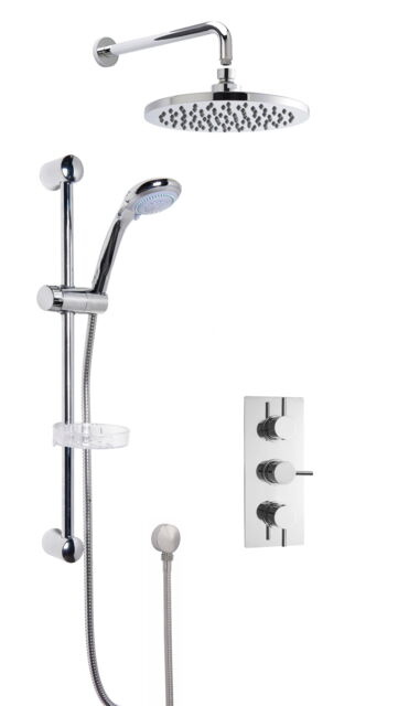 Balterley Contemporary Concealed Shower Valve Set Round - Slide Rail Kit - A3082 - QUEV53