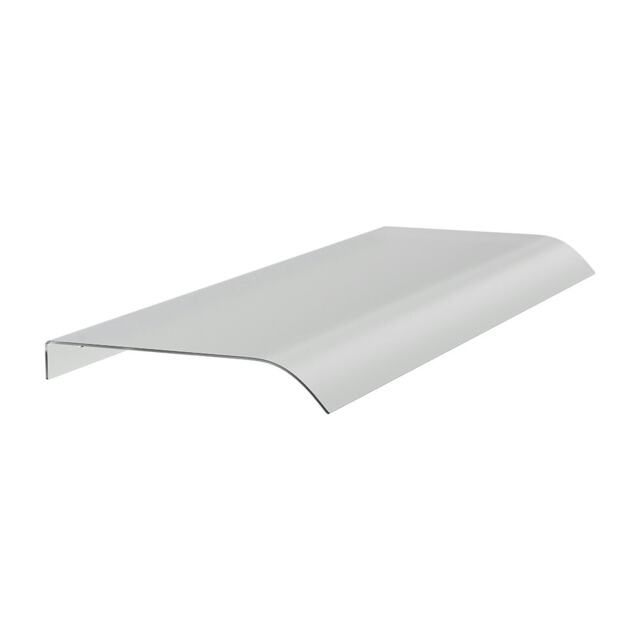 Living and Home Frosted Awning Canopy for Window and Door- 100cm W x 43cm D Chrome 1