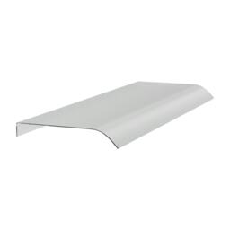 Living and Home Frosted Awning Canopy for Window and Door- 100cm W x 43cm D Chrome 1