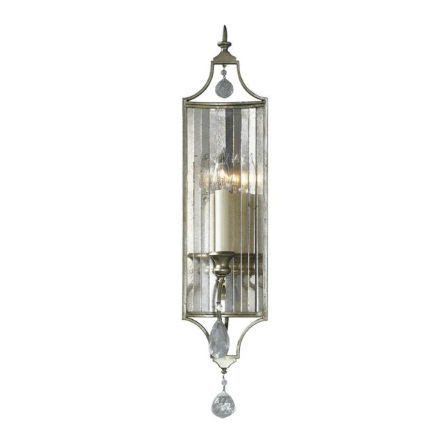 Gianna 1 Light Indoor Candle Wall Light Silver, E14
