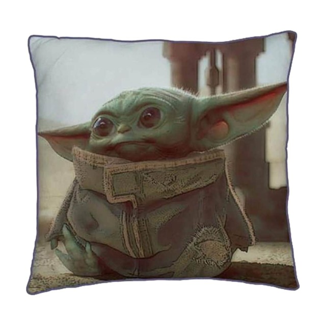 Star Wars Baby Yoda Filled Cushion Multi Multicoloured 40cm x 40cm 1
