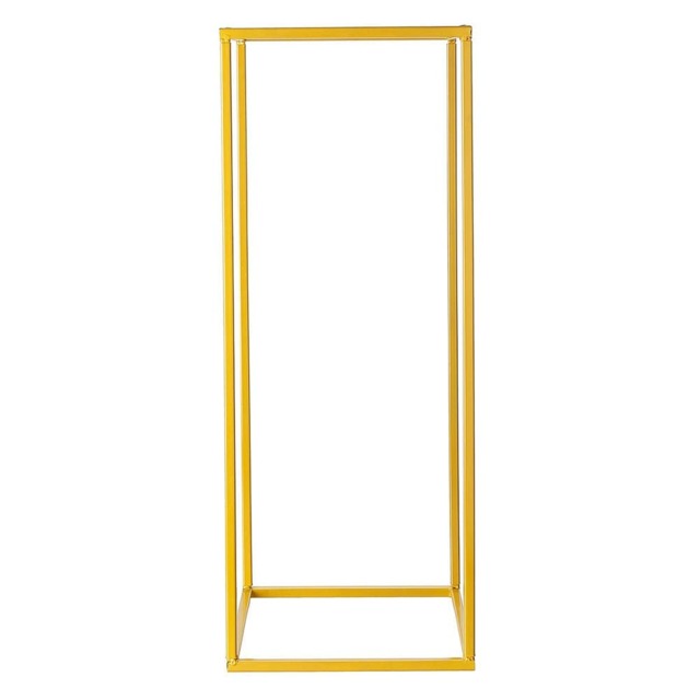 Living and Home Golden Metal Rectangular Flower Stand for Wedding Party Ornament, 100cm