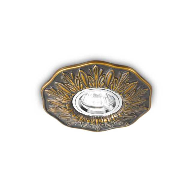 Polka 1 Light Recessed Spotlight Bronze, GU10