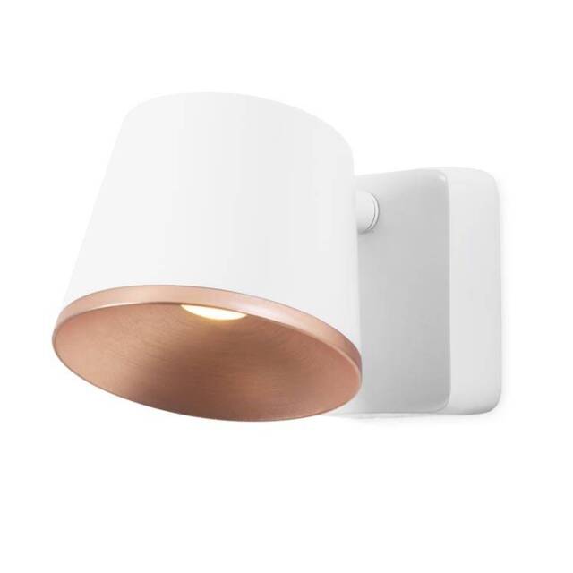 Drone Integrated LED Indoor Dome Wall / Ceiling Light White, Copper