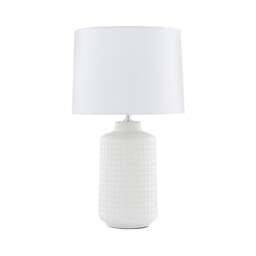 Ebbie White Ceramic Table Lamp