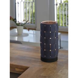 Osram Decor Felt Weaving Tube Table Lamp E14 Dark Grey Modern Bedside Light