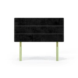 Milan Black Naples Velvet Headboard Super King Multi