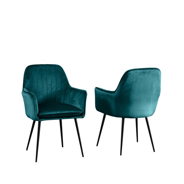 Carrara Velvet Dining Chairs - Set of 2