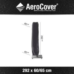 Platinum AeroCover Waterproof and Breathable Ripstop Polyester Cover for Free-Arm Parasol W65 x D65 x H292 cm