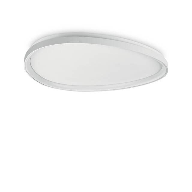 Gemini Integrated LED Semi Flush Ceiling Light White 4650lm 4000K