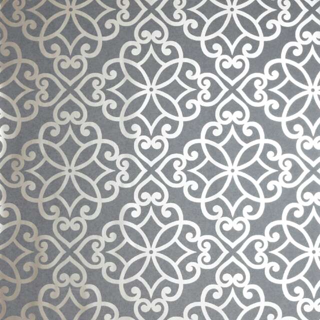 Arthouse Ornate Motif Charcoal/Rose Gold