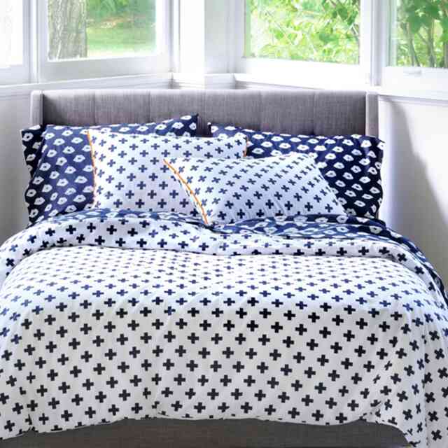 Martex Black Umbria Duvet Cover Set Black King Black King