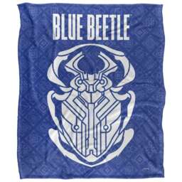 Blue Beetle Repeat Print Blanket - Multicoloured - One Size