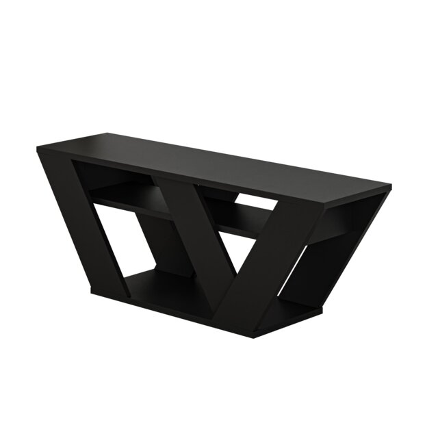 Decortie Pipralla TV Stand 110.5x30x40cm Black