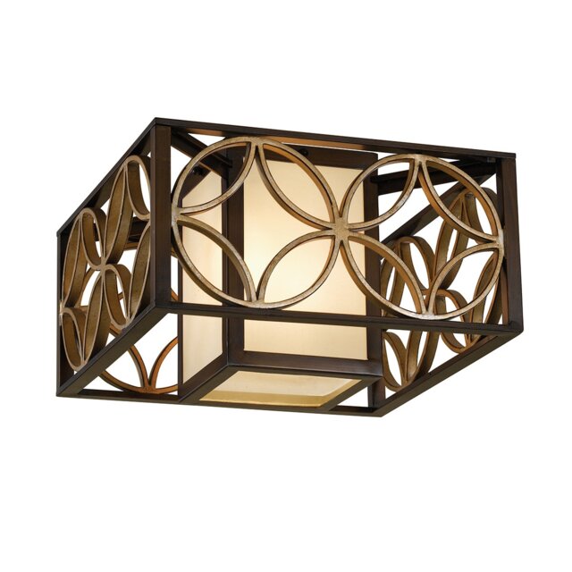 Remy 2 Light Flush Ceiling Light Gold, Bronze