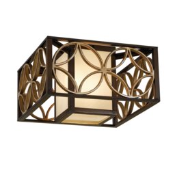 Remy 2 Light Flush Ceiling Light Gold, Bronze