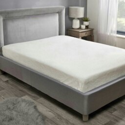 Teddy Fleece Fitted Sheet Sherpa Bed Sheets - Cream - Single