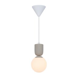 Nordlux Sadie Indoor Pendant Light Beige Ceramic E14 Ribbed - Mains Powered, IP20