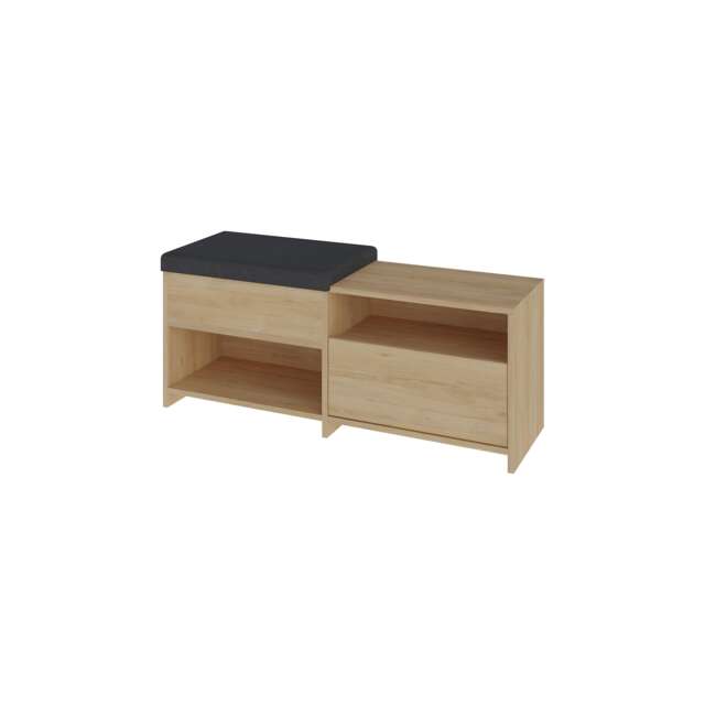 Decortie Filux Shoe Storage Bench 120.3x40.5x51cm Oak