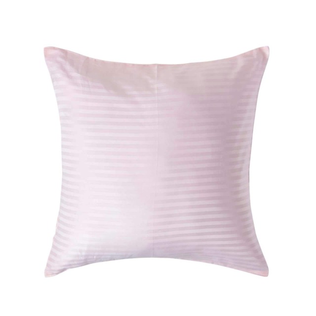 Homescapes Pink European Size Egyptian Cotton Pillowcase 330 TC - 60 x 60 cm Pink