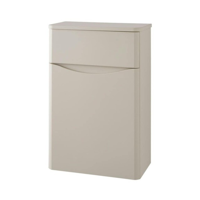 Bathroom Back to Wall WC Toilet Unit 500mm Wide - Cashmere- (Arch) Grey Grey 1