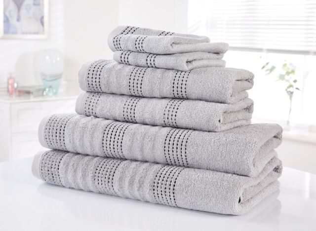 Spa Pure Cotton Super Soft And Absorbent Towel Silver Face cloth 1
