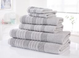 Spa Pure Cotton Super Soft And Absorbent Towel Silver Face cloth 1