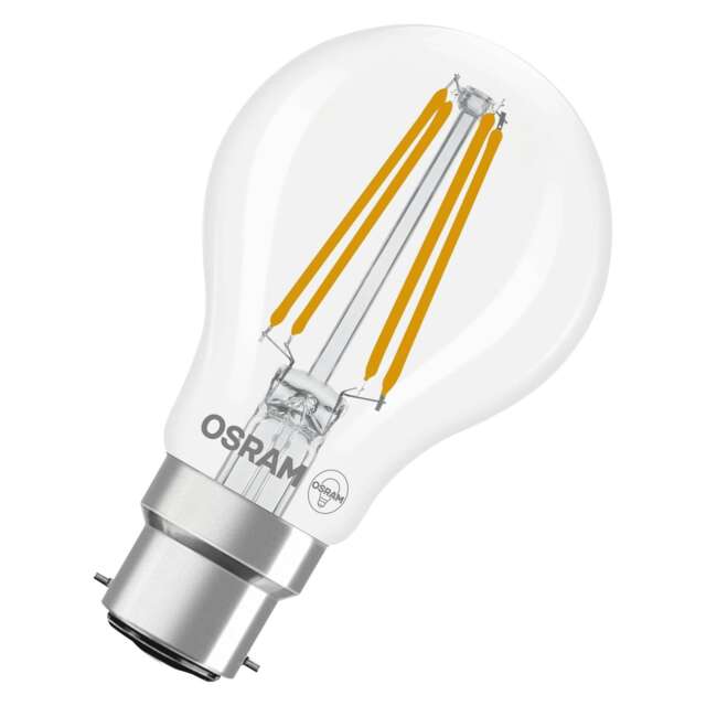 Osram LED Lamp SuperStar Light Bulb Shape A60 Filament B22d Clear 6 Pack