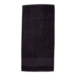 Towel City Printable Border Bath Towel - Black - One Size