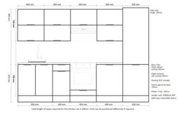 Fitted Kitchen Cabinet Set 12 Unit Complete Kitchen Light Grey Gloss Tall Larder Pantry 300cm Star