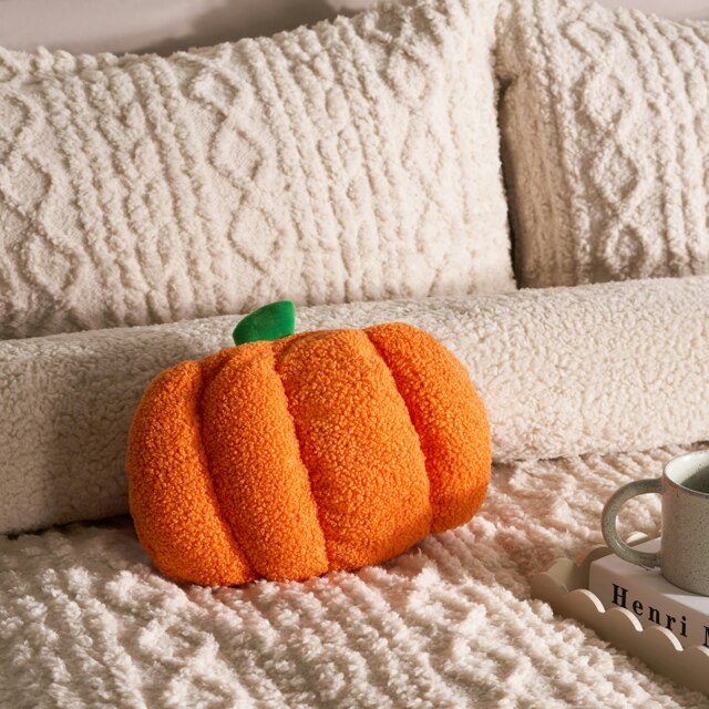 OHS Pumpkin Halloween Autumnal Fall Decor Soft Cosy Winter Warm Plush 2L Hot Water Bottle