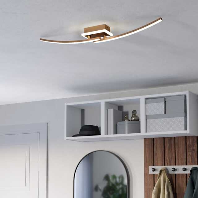 EGLO Lungolago Bronze Steel Minimalist Ceiling Light