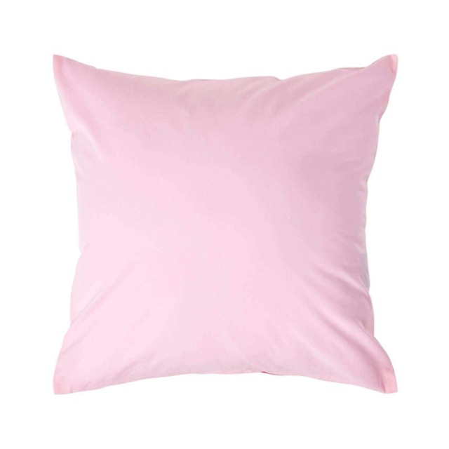 Homescapes Pink European Size Egyptian Cotton Pillowcase 200 TC - 40 x 40 cm