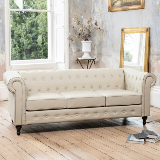 Richland 3 Seat Sofa - Cream
