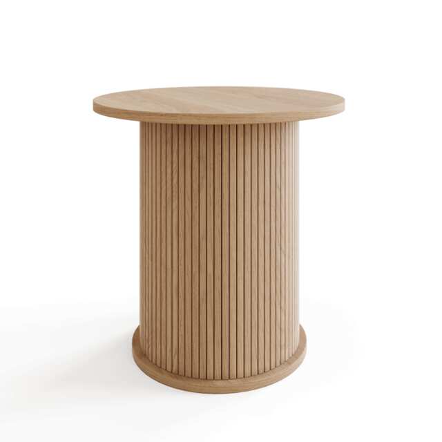 Omari Side Table Brown Oak