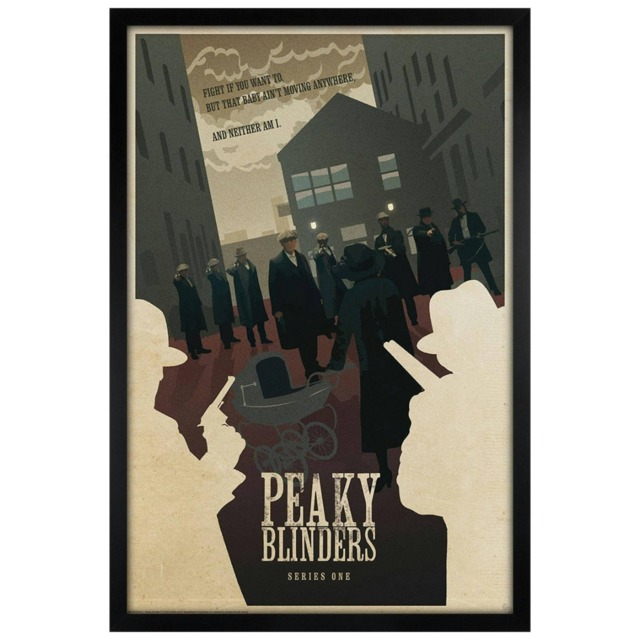 Black Wooden Framed Peaky Blinders Season 1 Maxi Poster Multi