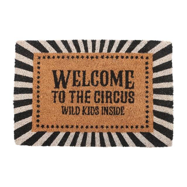 Something Different Welcome To The Circus Door Mat Black Black One Size 1