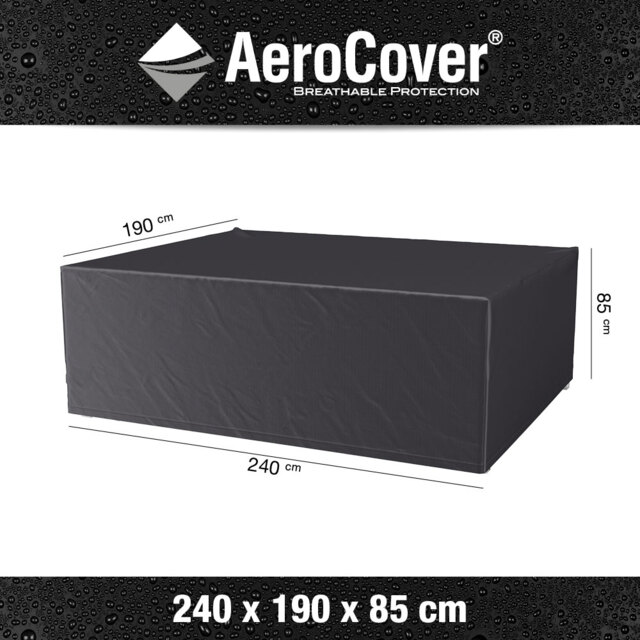 Platinum AeroCover Waterproof and Breathable Ripstop Polyester Garden Furniture Cover W130 x D130 x H85 cm