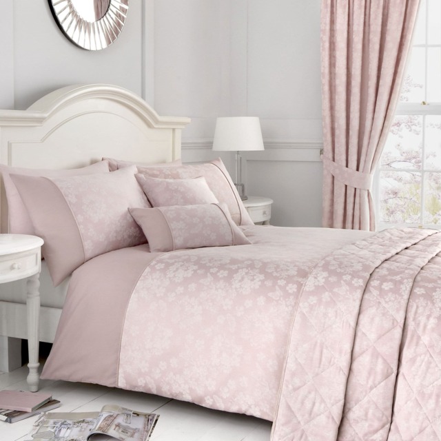 D & D Blossom Duvet Cover Set Blush