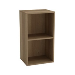 Wooden Bookcase Shelving Display Storage Shelf Unit Wood Shelves Multi Oak - 2 Shelf 1