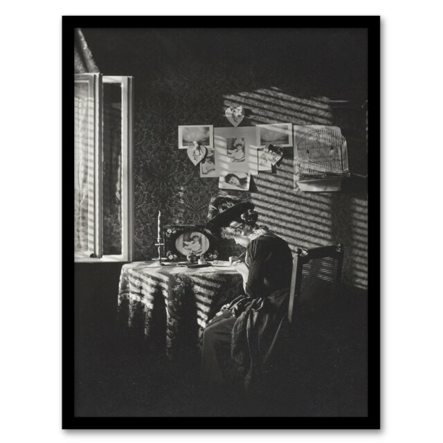"Sun Rays Paula in Berlin Alfred Stieglitz Framed Wall Art Print 12X16"""