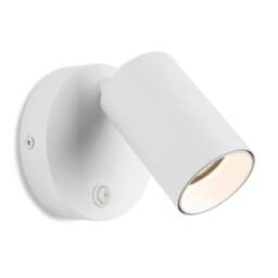Max Wall Single Spotlight Switched White