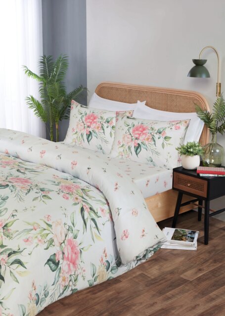 Ava Microfibre Complete Duvet Set Bedding