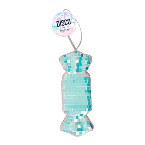 Iridescent Disco Ball Sweet Christmas Hanging Decoration 15cm