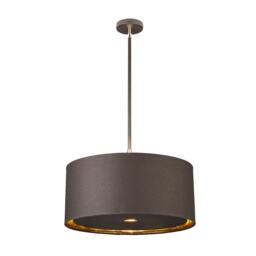 Balance 1 Light Round Ceiling Pendant Brown, Brass, E27