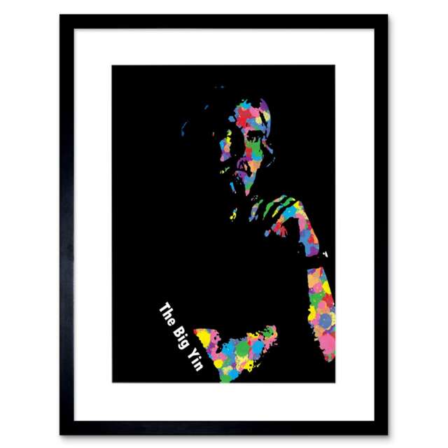 "Billy Connolly Big Yin Abstract Home Decor 12x16"" Framed Wall Art Print"